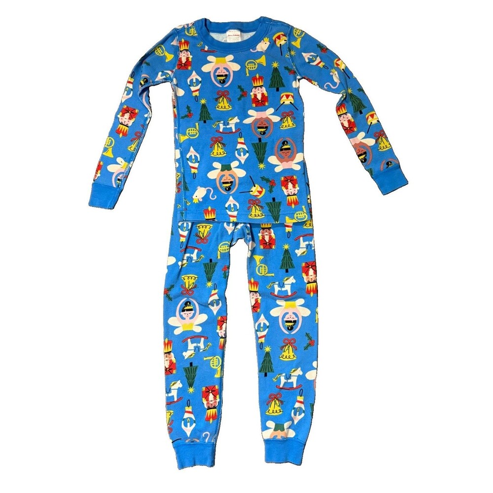 Hanna Andersson Pajamas 6 - 7 120 Nutcracker Christmas Organic Cotton Long Johns